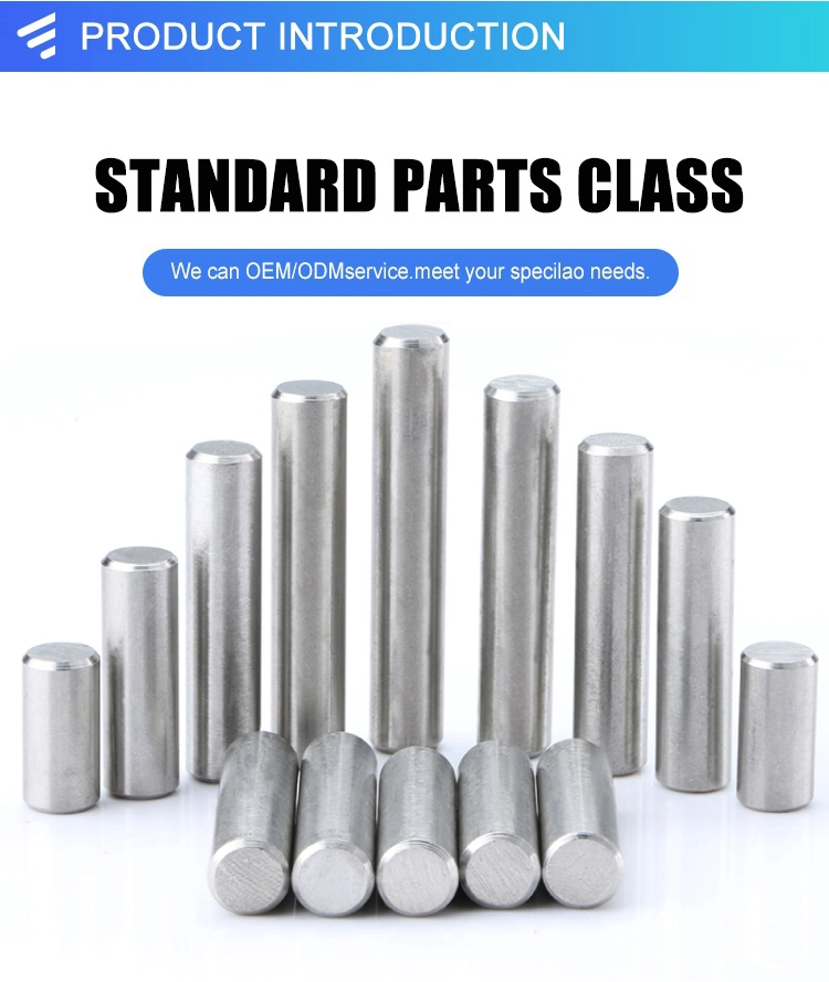 Customized Cylindrical Parallel Pin Stainless Steel Locating Pin Solid Dowel Pin